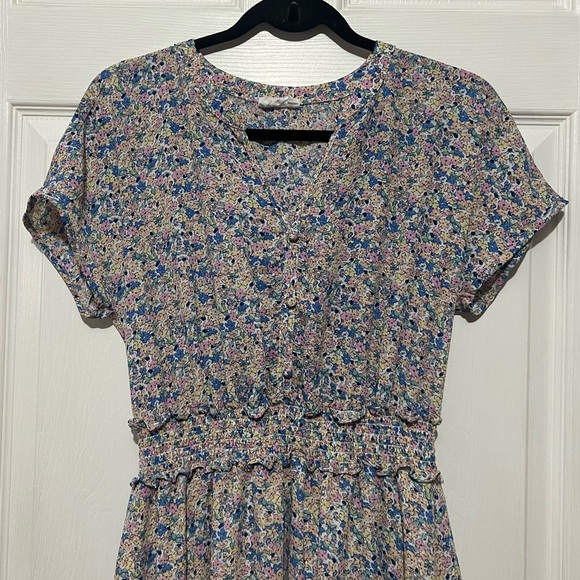 💗 Sienna Sky - Women’s Multicolor Floral Dress - Picture 2 of 7